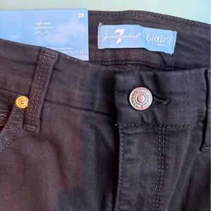 7 For All Mankind Black Skinny Jeans